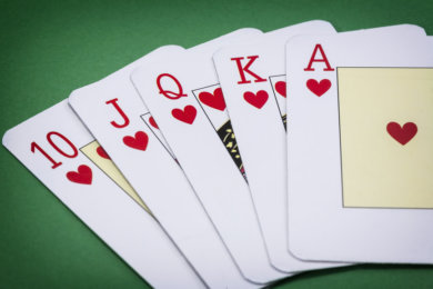 cards poker deck English, poker royal flush