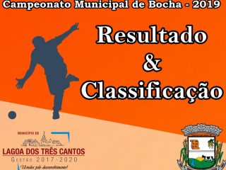 RESULTADO 5ª RODADA MUNICIPAL BOCHA-2019