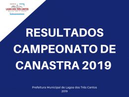 Confraternização do Campeonato de Canastra Masculina 2019