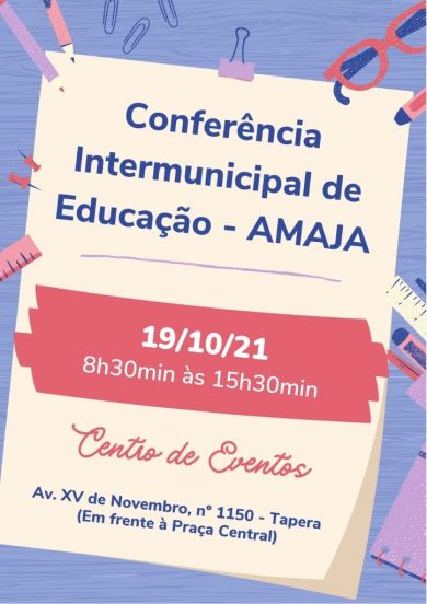 Conferência Intermunicipal de Educação será dia 19 de outubro