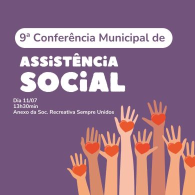 9ª Conferência Municipal de Assistência Social de Lagoa dos Três Cantos será terça-feira (11)