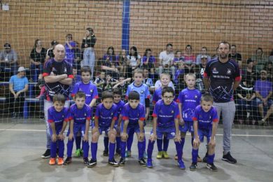 Resultados dos jogos da Escolinha Multiesportiva na 8ª rodada da Copa Regional Futsal categorias de base
