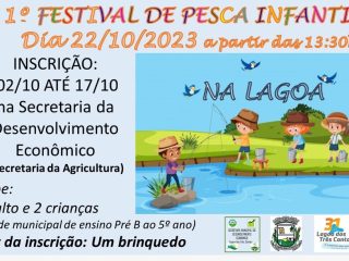 1º Festival de pesca infantil na Lagoa