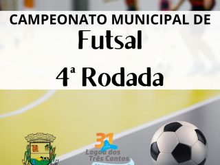 Resultados da 4ª rodada do Municipal de Futsal de Lagoa dos Três Cantos