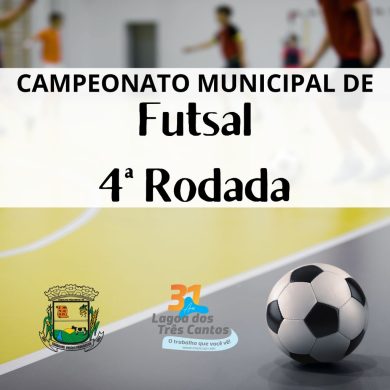 Resultados da 4ª rodada do Municipal de Futsal de Lagoa dos Três Cantos
