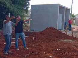 Diogo Lasch, prefeito em exercício de Lagoa dos Três Cantos visitou obras no município